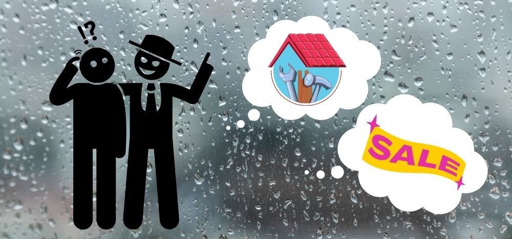 梅雨前は屋根修理の詐欺が増える