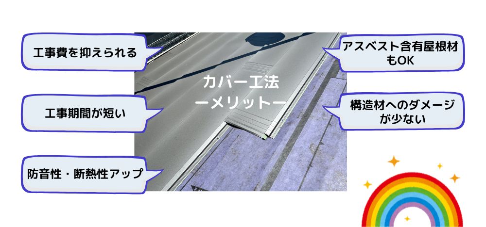 カバー工法のメリット