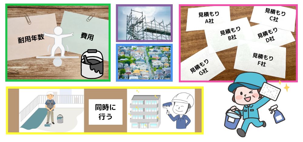 マンションの外壁塗装にかかる費用を安くする方法