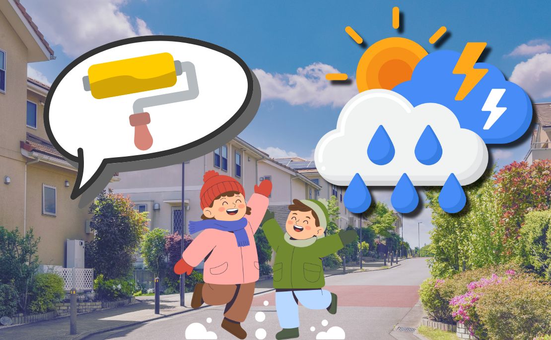 座間市の気候データから見る冬の塗装適性