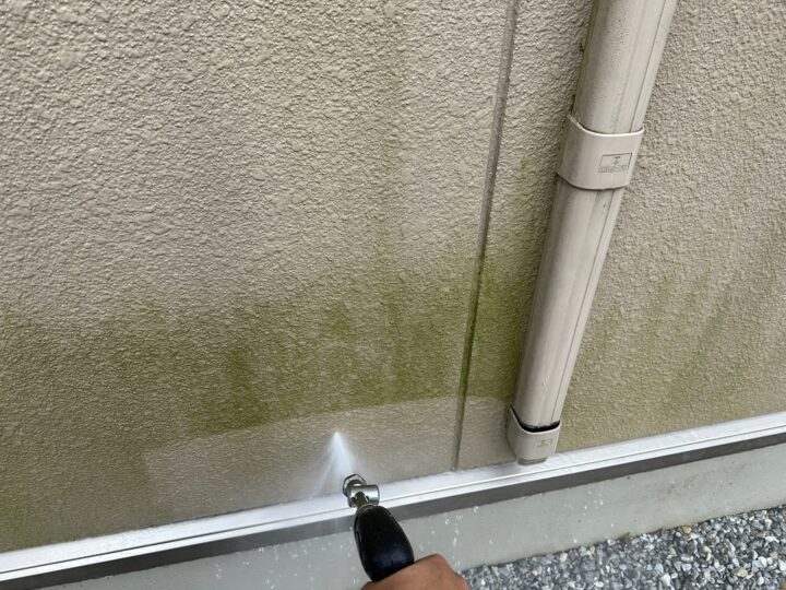 高圧洗浄　外壁