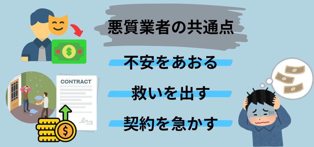 実際にあった悪質業者とのトラブル事例