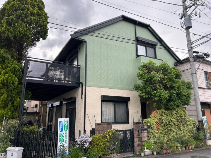 海老名市｜K様邸｜外壁塗装（2色）｜屋根カバー