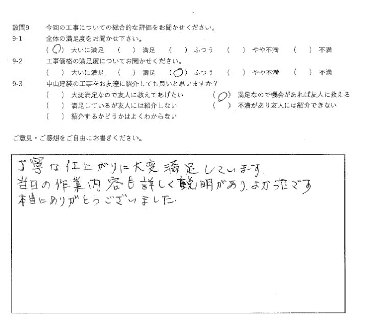 大いに満足