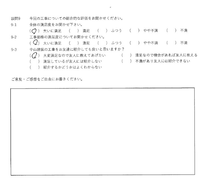大いに満足
