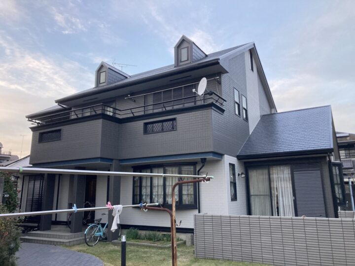 厚木市｜U様邸｜外壁塗装（３色）｜屋根塗装