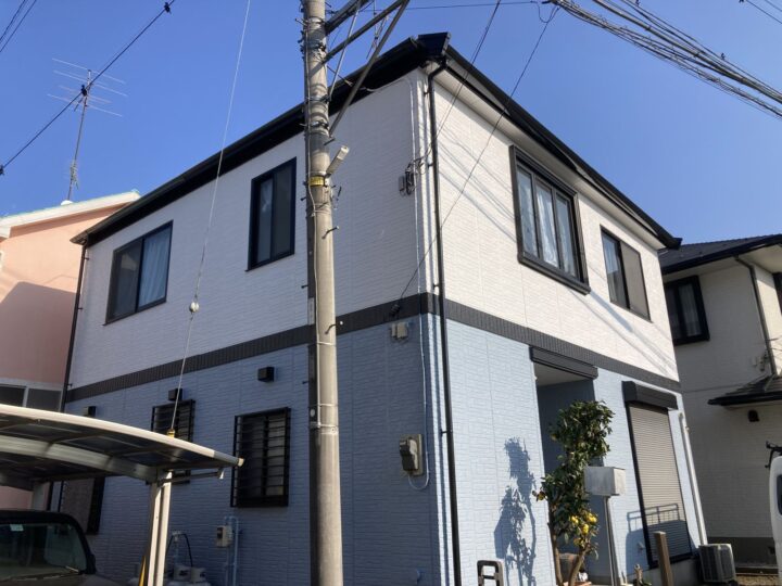 厚木市｜M様邸｜外壁塗装（3色）｜屋根塗装