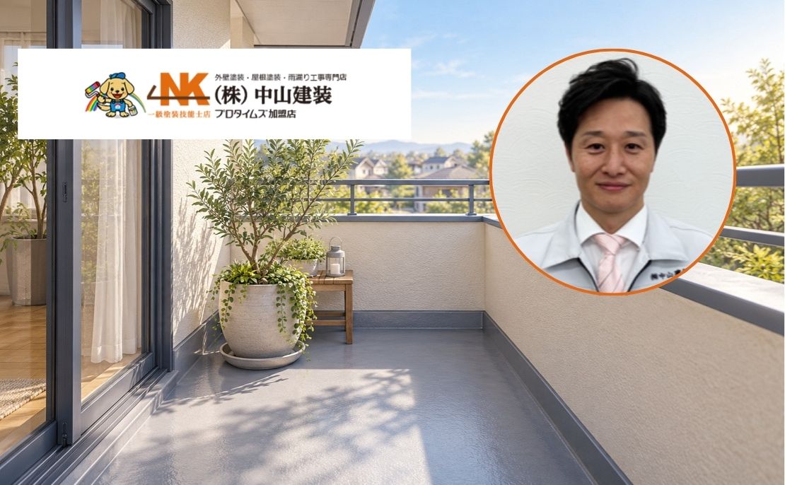 ベランダ防水の改修は中山建装へご相談ください