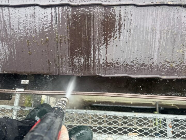 雨樋 高圧洗浄