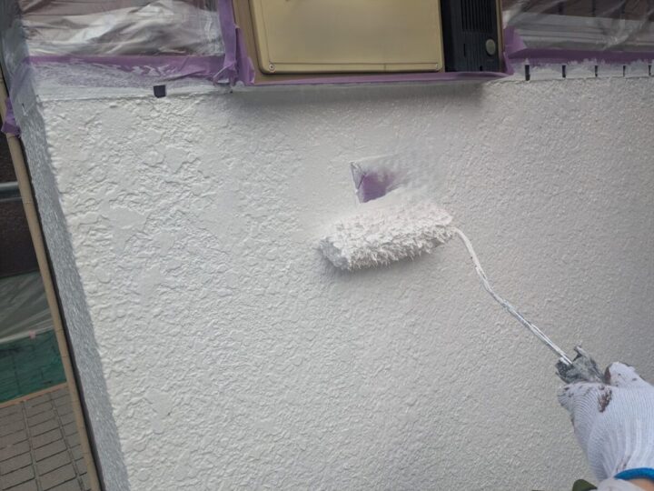 擁壁 上塗り(トゥルーホワイト)