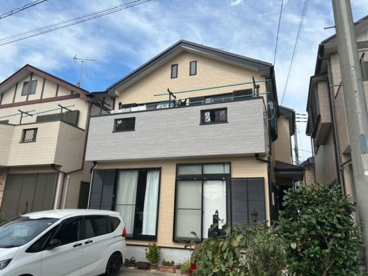 厚木市|K様邸|外壁塗装(2色)|屋根カバー