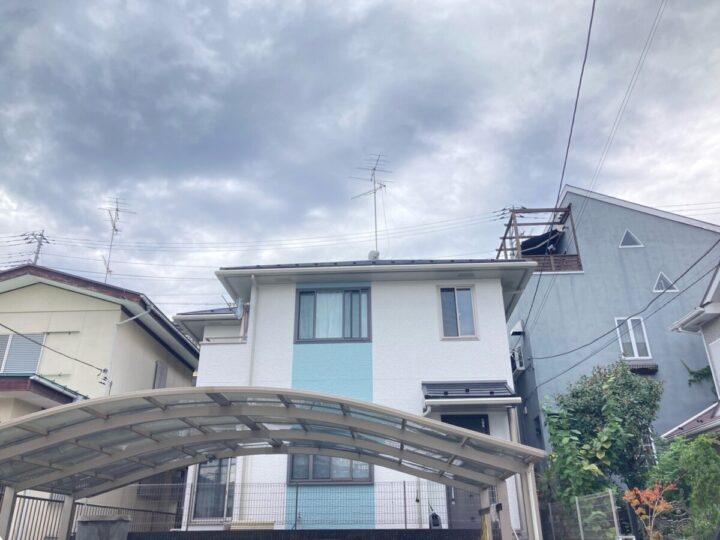 厚木市｜N様邸｜外壁塗装（2色）｜屋根カバー