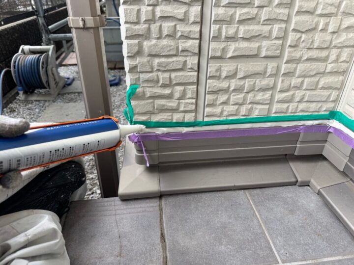 外壁 シーリング打設