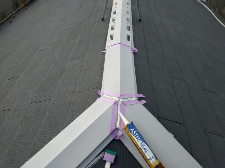 棟板金 シーリング打設