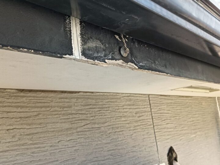 破風 コーキング打設