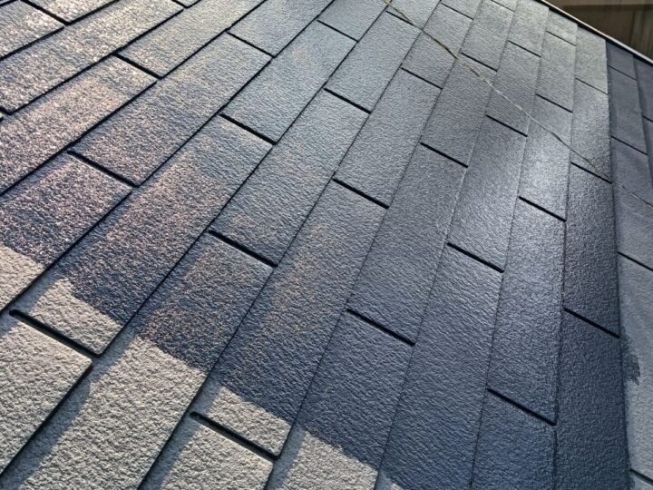 屋根 中塗り(ミッドナイトブルー)