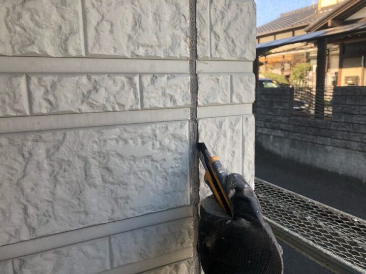 外壁 コーキング撤去