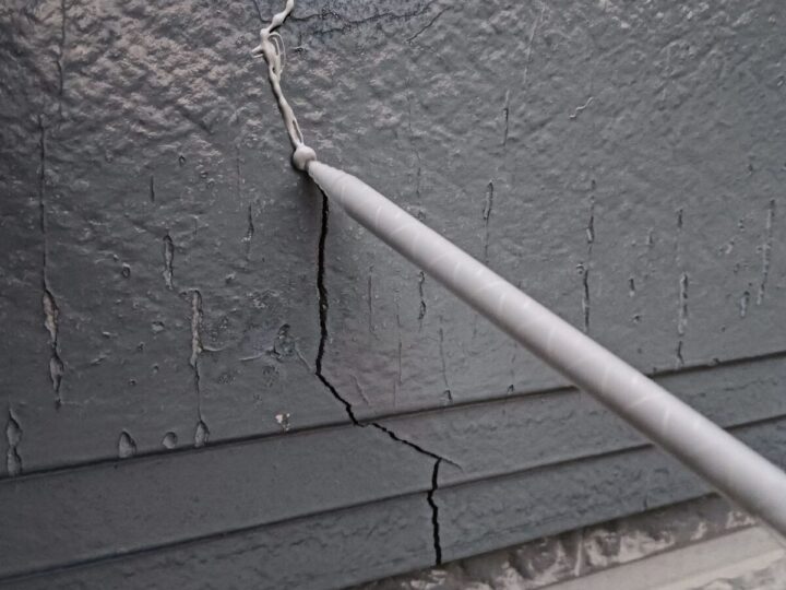 幕板 クラック補修