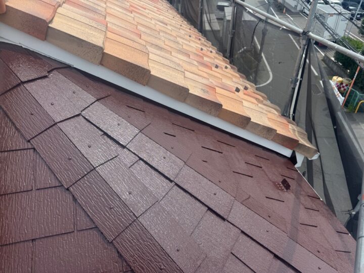 屋根一部塗装 施工後
