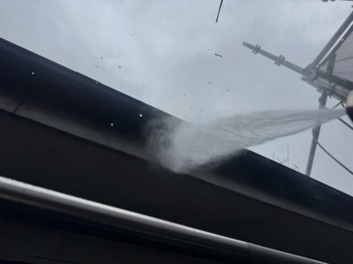 破風 高圧洗浄