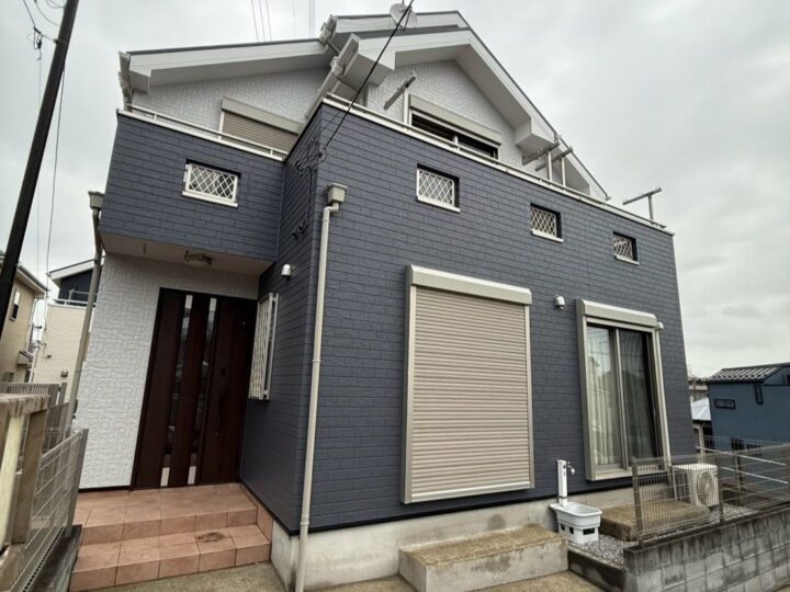 横浜市｜S様邸｜外壁塗装（ニンバス・パールグレイ）｜屋根塗装（カーボングレー）