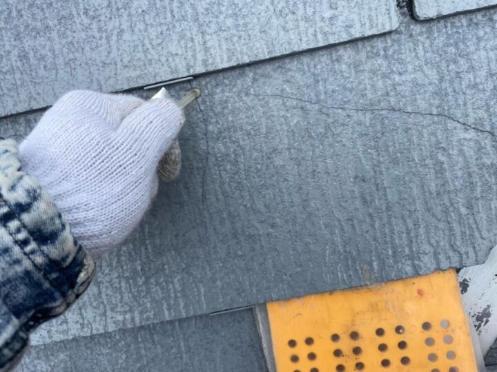 屋根 タスペーサー設置
