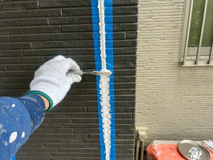 外壁 コーキング打設
