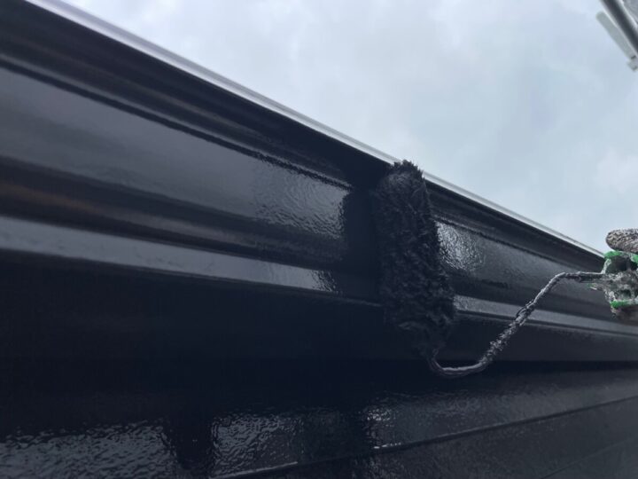 雨樋 上塗り